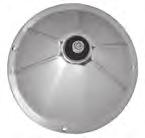 Polished Stainless steel with J-Bracket 604978 2 7½" Round, Polished Stainless
