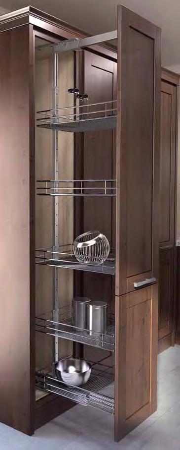 KITCHEN s ACCESSORIES s Pull-Out Pantry HSA Pull-Out The full pull-out pantry unit with elegant and uniform design which allows access