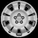 Metallic WHEELS 16-inch Steel Wheel painted Silver with Center Cap