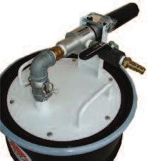 hose - 80 psi Inlet Flow: 70 cfm required Vacuum Pressure: 250 water lift maximum, adjusted to 160 water lift with relief valve Vacuum Flow: 100-170 cfm based on inlet pressure Noise Level: 75dbA @