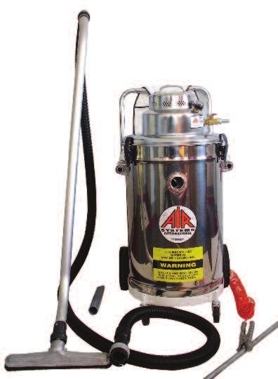 gallon drum lid assembly with HEPA filter, 1.5 conductive 10ft hose, pneumatic motor, steel 55 gallon drum, drum dolly, filters, accessory tools and ground wires AV -55DL Drum lid includes 1.