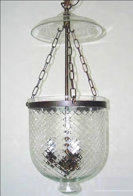 1Kg, Width: 225mm, Depth: 225mm Height: 600mm, Suspension: 750mm oval chain PD1074-4A Medium Hanging Lantern with Diamond Cut Glass Weight: 4.