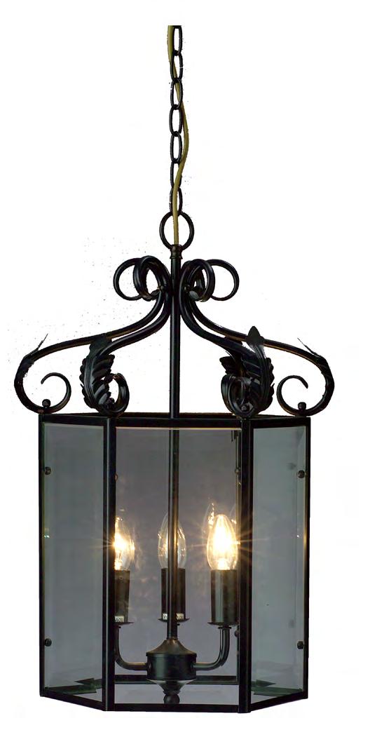 Spring PD1151 Medium Hanging Lantern with Bevelled Glass