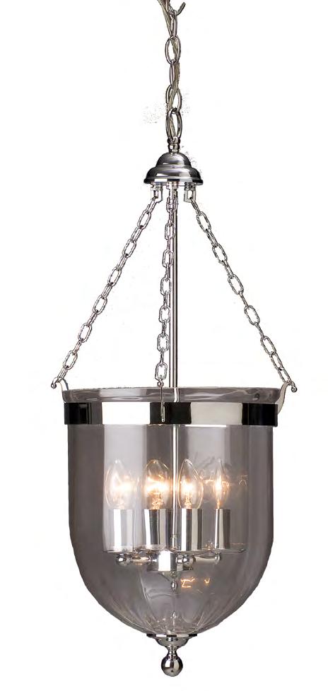 PD137-CH Contemporary Cote D azur style Hanging Float Lamp Complete with glass which is ribbed on the inside, giving an eye
