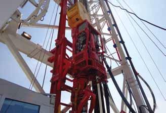 A rig equipped with Drillmec s iron roughneck significantly increases overall performance: speed in screwing and unscrewing the pipes, efficiency by reducing the risk of errors and breakages and