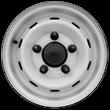 Hubcaps (SRW)  16" Steel Painted White