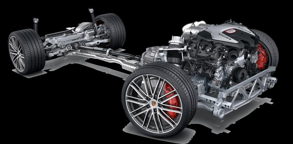 Chassis of the new Panamera overview Adaptive air