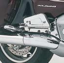 on the saddlebags corrosion resistant 08P52 MCA 800 chrome side fairing accents (left & right) set of 2