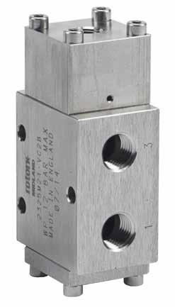 750 Series Poppet Valve Pilot operated A range of / pilot operated poppet valves in stainless steel 6L for use on gases.