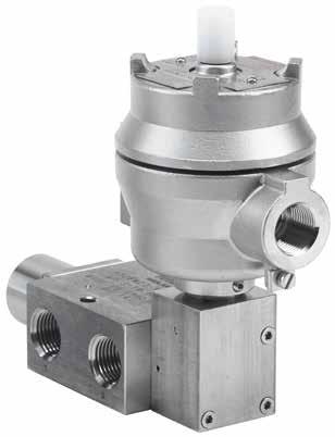 750 Series Poppet Valve /4 to / Pilot solenoid operated A range of / pilot solenoid operated poppet valves in stainless steel 6L for use on gases.