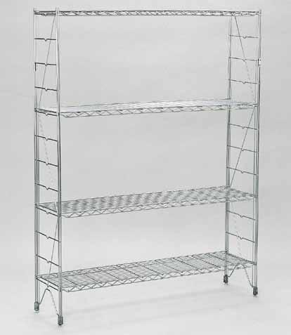 Standard Shelving System The Standard Shelving System consists of 2 vertical uprights, and a minimum of 3 shelves per unit.