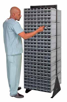 INTERLOCKING STORAGE CABINET FLOOR STANDS FACILITY STORAGE COMPLETE PACKAGES with bins!