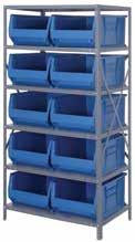FACILITY STORAGE HULK 24" CONTAINER STEEL SHELVING SYSTEMS HULK 24" Container Steel Shelving Systems -
