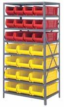 MDRQ2475953 24"D x 36"W x 75"H 6 shelves and 15 MDRQUS953 23-7/8"L x 11"W x 10"H bins COMPLETE