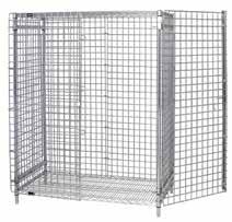WIRE SECURITY UNITS Security Units Stationary and Mobile Units prevent pilferage while allowing high visibility of contents at all times.