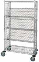 SLANTED SHELF CARTS WIRE Slanted Shelf with Bin Holders Combo Carts MEDLINE HAS A NEW ANGLE FOR STORAGE! AVAILABLE on pg.