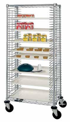 WIRE CAFETERIA TRAYS AND TRAY CARTS Cafeteria Trays MDRQ1826TR MDRQ2026TR Heavy-duty 18" x 26" white trays are NSF approved for use for food service or may be used for standard applications.