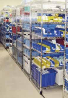 The v-groove floor track allows the shelving unit to slide back and forth with ease. Layout assistance is available.