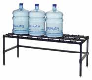 WIRE DUNNAGE & PLATFORM RACKS Mobile Dunnage Platform Rack With 5" Poly non-marking stem casters add flexibility.
