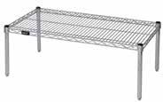 MDRQM24606DE 24" x 60" x 12" 55 lbs MDRQM18366DE Modular Dunnage Rack Ideal for extreme load capacities (1,500 lb.). Includes tubular 1" square frame super structure and remova-ble wire top mat.