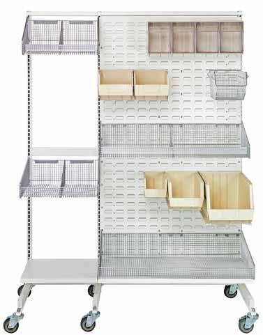 SPECIALTY SHELVING PARTITION WALL SYSTEMS PARtition Wall Systems MDRQ1017HBC Basket 11-7/8"W x 18"L x 7-1/2"H MDRQHBL165C 16-1/2" Clear Label Holder also available in 3" and 34-1/2" 54" W MDRQTBLPBKT