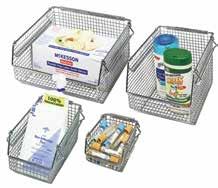 SPECIALTY SHELVING MESH STACK & HANG BINS Exclusive! Mesh Stack & Hang Bins New patented Wire Mesh Bins are an industry exclusive.