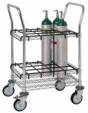 MDRQWRC18363 MDRQWRC18362C MDRQWRC18363G MDRQWRCIT1824 (Cylinders not included) HEIGHT FROM FLOOR TO TOP SHELF 37-1/2" H 29-1/2" H HEIGHT FROM FLOOR TO TOP OF HANDLE Cylinder Transport / Inhalation