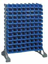 Bins can hang or stack securely providing an efficient bin storage system. Available in Blue, Green, Ivory, Red, Yellow, Black and Clear. Rails available in White.