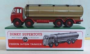 71RB Dinky Supertoys - superbly restored Dinky Toys 504 Foden 14-ton Tanker. 1st. -type cab.