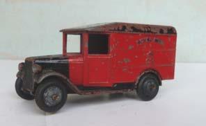 4.26 30p (440) Studebaker Streamlined Petrol Tank Lorry. Overall red. Playworn. Price ( ): 6.50 4.27 34b Royal Mail Van.