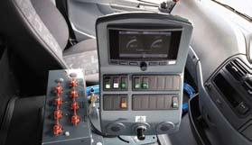 The system consists of a centre console with a colour flat-screen display for operating and monitoring the machine and for controlling optional equipment.