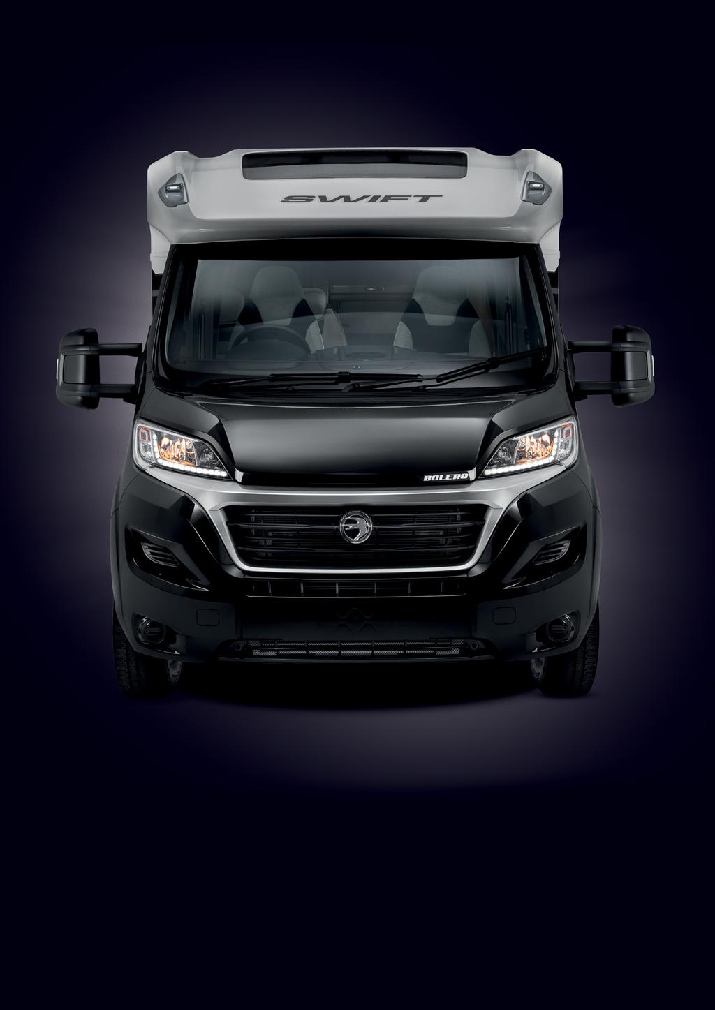 DESIGNED TO MAKE YOU THE NEW FIAT DUCATO CAB ON ALL SWIFT GROUP MOTORHOMES More streamlined and modern looking LED daytime running lights (Standard DRL s on Escape) Captains-chair style