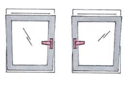T he window sash may not be burdened with additional weight.