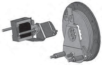 2. Remove the two support bracket screws (3s), and lift the brake and solenoid assembly (3) off the brake. 3. Retighten jamb nut. 4. Check air gap again... Air Gap Æ 3.