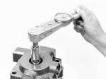 When using a torque wrench in locknut tool J37464, the torque wrench reading should be 112 lbf ft (152 N m).