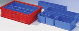 i BLUE PPL BLACK Euro containers Polystyrene is sturdy and design stable due to its amorphous structure Can be combined in 6 sizes with the Euro containers with base size 600 x mm Smooth internal