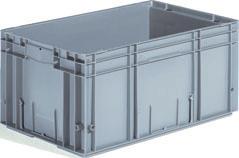 containers and KLT models Water drainage holes in the base can be supplied acc. to VDS classification directive BG 4.3.