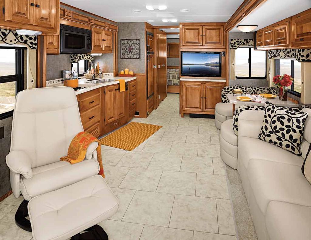 ALLEGR the journey starts here. ay hello to the 2012 Allegro, the model that put Tiffin Motorhomes on the map, and the perfect start for newcomers ready to join the fun of the RV world.