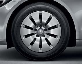 (option) 80R 5-twin-spoke light-alloy wheels painted himalayas grey, with 225/50 R 17 tyres (part of