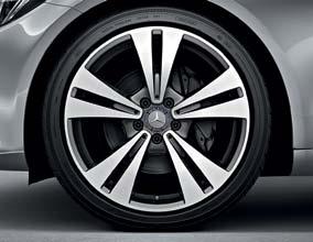 18 rear tyres (option) R97 Multi-spoke light-alloy wheels, painted himalayas grey and with a high-sheen finish, with 225/40