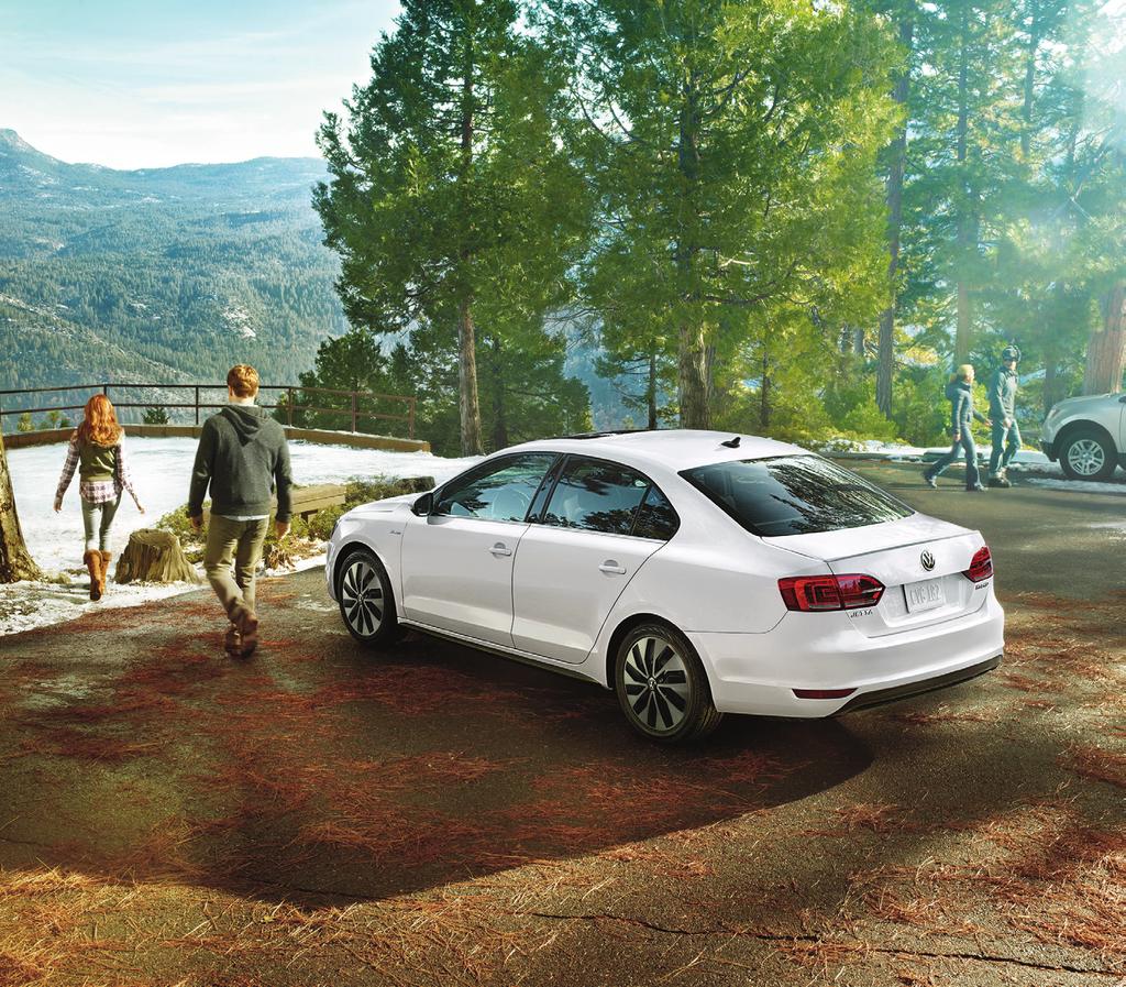 With great power comes great efficiency. The 2014 Jetta Turbocharged Hybrid drives like a turbo, and saves like a hybrid. Designed with aerodynamics in mind, its front grille cuts down drag.