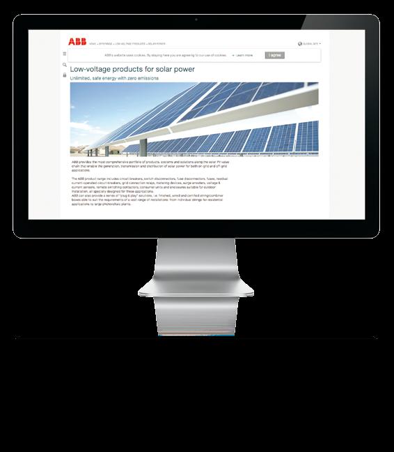 A complete set of information, a touch away from your fingers A website gathering all of the digital resources related to low-voltage products for photovoltaic applications.
