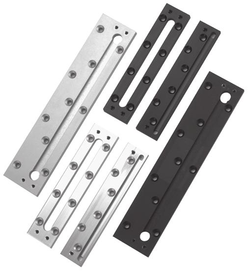 headers to permit proper mounting of Magnalocks Available in clear aluminum or black anodized HEB-3CL-8 Header Ext. Bracket 3" Clear - 8" HEB-3BK-8 Header Ext.