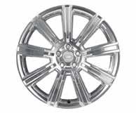 Diamond Turned and Light Silver contrast painted finish 029TR 4 20 5 split-spoke Style 527 with Satin Technical Grey finish 029TS
