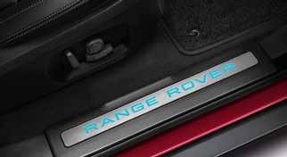 With embossed Range Rover branding, exterior Bright work and Bright anodised aluminium edge trim finish, they complement vehicle exterior design cues.