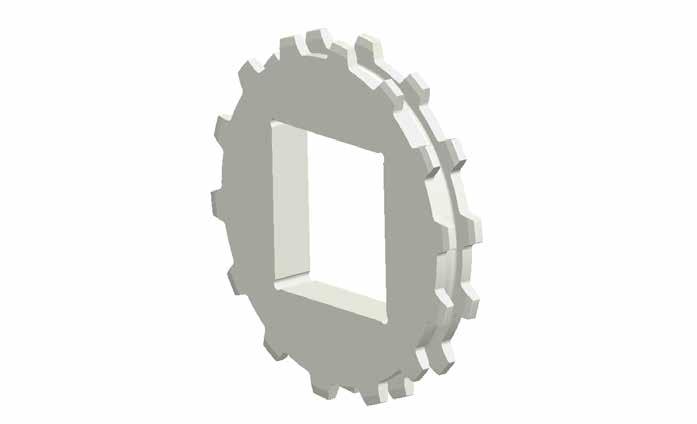 6990 Series Hybrid Sprockets Features and Benefits Dimensions The machined 6990 Series Hybrid sprockets are supplied in sizes ranging from nine to 20-teeth suitable for most applications.