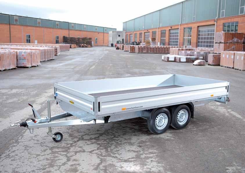 Flatbed trailers and wheels-in trailers Tandem trailers and