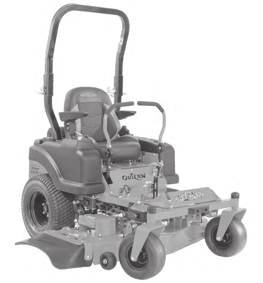 COMPACT OUTLAW MODEL ZERO-TURN MOWER OWNER S,