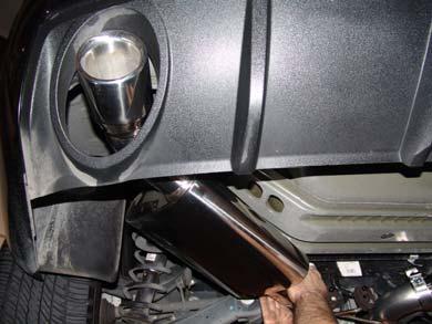Figure 18: Install of Mufflers Once installed, make sure all clamps are tight and wires plugged in. We suggest checking header bolts after the first heat cycle.