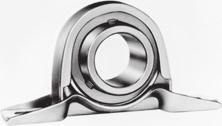 UP- C, CD : Pressed stainless steel cover type This superior anticorrosion pillow block type unit comprises the bearing and housing made of stainless steel.